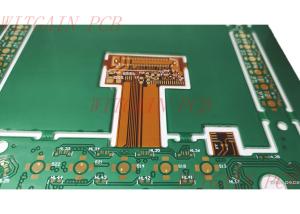 Wholesale FR4 PI Semi Flex PCB Green Solder Mask Rigid Flex MultilayerPrinted Circuit Board from china suppliers