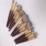 PU Leather Bag Pressed Powder Foundation Brush ISO 22716 Standard