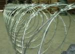 Galvanized Concertina Cross CBT 65 Razor Wire For Military Razor Wire Fence