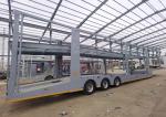 Tire Triangle 3axles Car Hauler Trailer Hydraulic Lifting Transport 8 Car