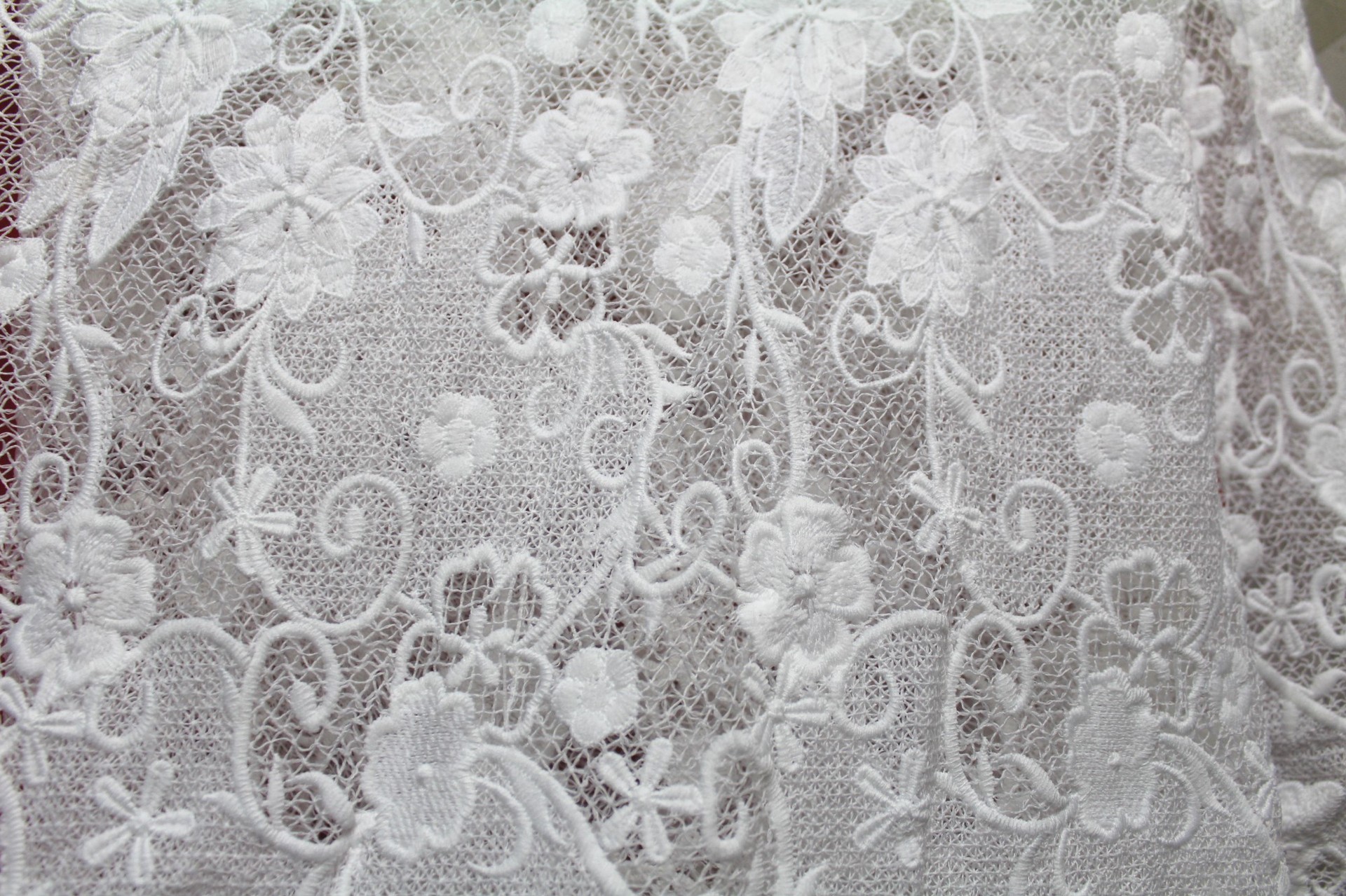 Apparel Accessories Chemical Lace Fabric Water Soluble Embroidery lace fabric
