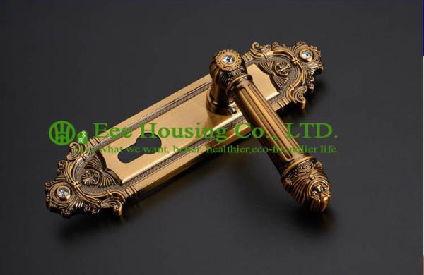 Interior Door Lock, mortise lock and key for timber door,Antique Brass finish