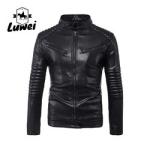 Oem Custom Logo Oversize Waterproof Blouson Utility Motorcycle Coat Pu Leather