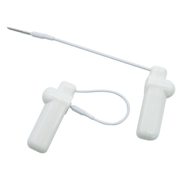 58KHz Retail Store EAS Security Hard AM Tag White With Steel Wire