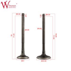 Wholesale Intake And Engine Exhaust Valve Motorcycle Parts ISO9001 Thunder CGX125SHC(2012) from china suppliers