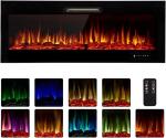 Electric Fireplace Heater WN-D60 Industrial Style Wall Mounted Kamin 9 Flame