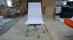 Reclining Mesh Modern Classic Office Chair High Back Genuine Leather Swivel