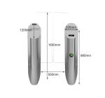 Indoor 1.6 Meter Full Height Turnstiles Speed Sliding Door Facial Recognition