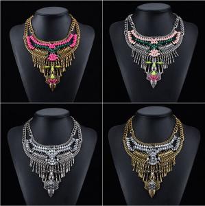 Wholesale 2015 new design hot sale factory wholesale fashion statement necklace, OEM necklace for wo from china suppliers