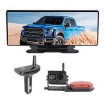FHSS Wireless Rear View Dash Cam 12 Inch Mirror Big Touch Screen