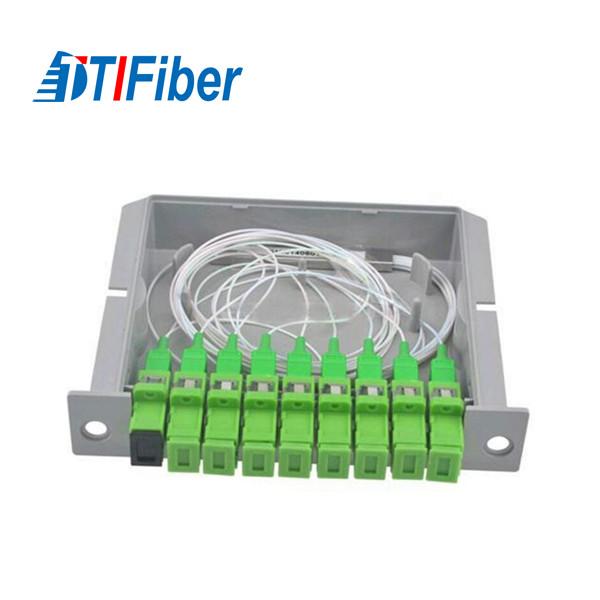 Steel Tube Type Fiber Optic Splitter 1*8 1260-1650 Wavelength With SC/APC