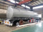Sinotruk Three Axles 45000 - 50000 Liters Fuel Tank Semi Trailer 7 Compartments