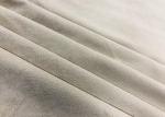 110GSM Microsuede Upholstery Fabric / Recycled Pet Fabric Eco Friendly Oyster