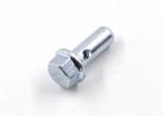 High Strength Mild Steel Dowel Pin , Flat Headed Cylindrical Pin Blue White