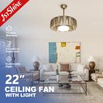 RoHS Electric Concealed Bladeless LED Ceiling Fan Wall Control