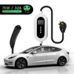 E-Mingze Factory's High Performance 7KW Tesla Car Charger 32A Portable