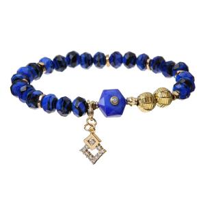 Wholesale Chritmas Sparkle Star Charms Alloy Paster Stretchy Handmade Beads Bracelets from china suppliers