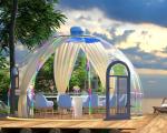 Modern Luxury Prefabricated Modular Green Houses Hurricane-Proof PC Dome Tent