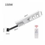 Energy Saving All In One LED Solar Street Light 50W 100W 150W Easy Maintenance