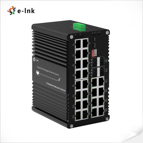 Industrial L2+ 24-Port 10/100/1000T 802.3at PoE and 4-Port 1000X SFP Managed