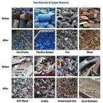 Scrap Metal Scrap Metal Crusher Aluminum Rim Chips Shredder Machine for Sale