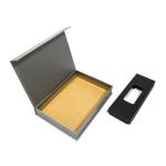 Custom Printed Luxury Packaging Gift Box Black Clamshell Magnetic Foldable Gift