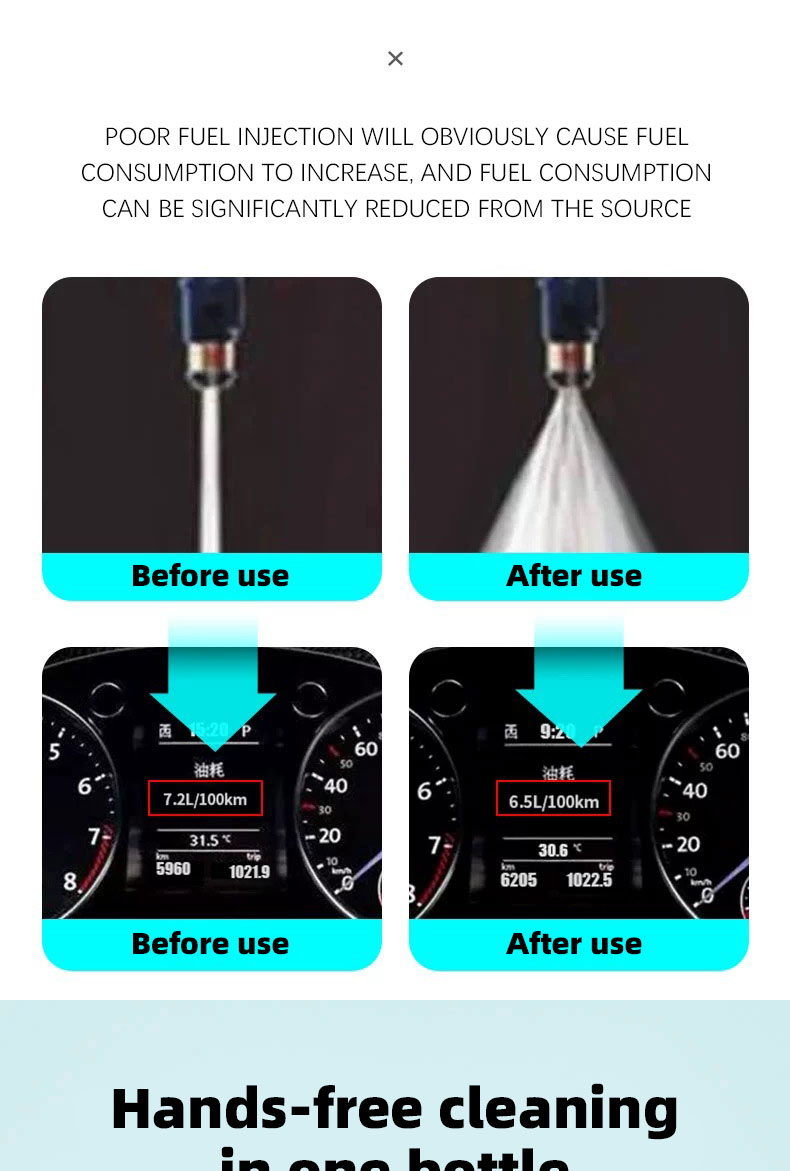 Car Fuel Nozzle Used Fuel Injector Cleaner for Power Loss Problem Solution Liquid