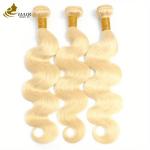 Wholesale Double Drawn Vietnamese Virgin Human Hair 613# Blonde Colored Body