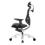 Foam Lumbar Black PA High Back Swivel Chairs SHS Class 4 Gas Lift Ergonomic