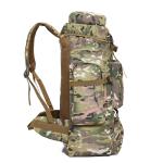 75L Adjustable Woodland Camo Tactical Backpack High Density CE ISO