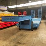 80/100/160ton 3 Axles Low Bed Semi Lowboy Heavy Duty Lowbed Flated Bed Semi