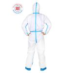 Waterproof Microporous Type 4 Disposable Coveralls Chemical Resistant Jumpsuit