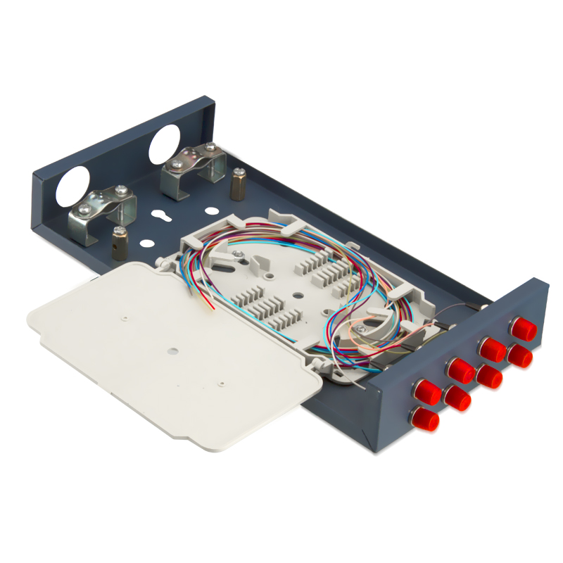 Desktop Type Fully Equipped FC Fiber Optic Patch Panel 8 Port