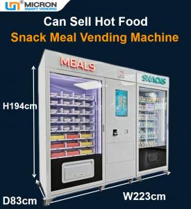 China Big Capacity Combo Vending Machine For Snack Drink Hot Food Meals With Microwave Oven on sale