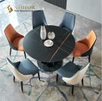 ODM Round Marble Dining Table Set 1.2m