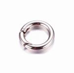 Stainless Steel Round Push In Clasp Accessory for Pendant and Necklace