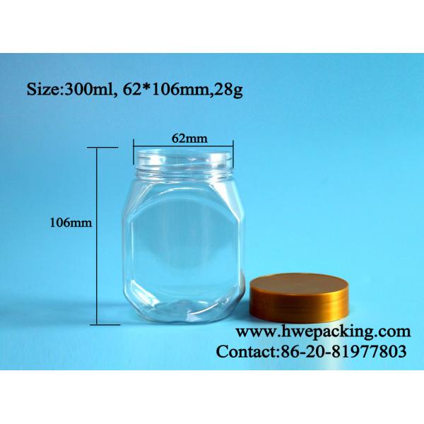 Bpa Free 300ml 10oz Plastic PET Jar For Peanut Butter