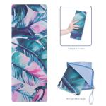 Wear Resistance Travel Yoga Mat With Ultra Fine Fibers High Strength