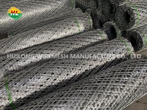 China 2.1mx6m Razor Wire Roll 50x100mm Mesh Size Welded on sale