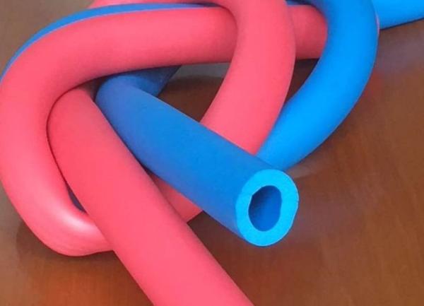 Customized Printed Silicone Foam Tubing , High Temperature Silicone Sponge