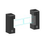 AG-PX78453302-B Vertical Swing Barrier Gate , Durable Outdoor Swing Barrier
