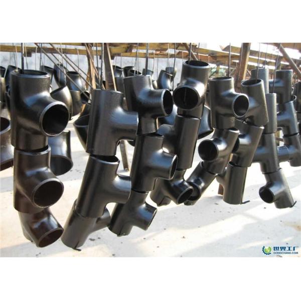 A 234 WPB B16.9 ASME Seamless And Semi Seamless Buttweld Carbon Steel Tee