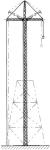 Tower Erection Inner - suspended Swivel Gin Pole With Double Frame