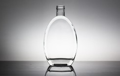 Industrial 750ml Crystal Glass Liquor Bottle with Frost/Paint/Printing Decoration