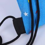 Blue Sports Drawstring Bags Personalized , Small Promotional Drawstring