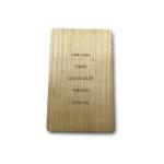 Printed / Engraved RFID Wood Card RFID Business Card ISO/IEC 14443-A