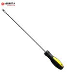 Long Reach Screwdrivers 2 Pack Pozidriv And Flat Head Magnetic Tips Ergonomic
