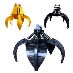 Wholesale 30-40 Ton Excavator Orange Peel Grapple , Manual Rock Grab For Excavator from china suppliers