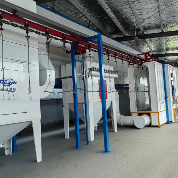 Compact Automatic Powder Coating Line Easy Control Automated Powder Coating