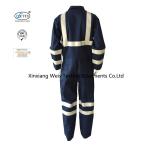Navy Blue High Visibility Reflective Industry Workwear Coverall / Men Women FR